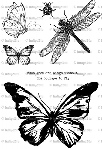 Butterflies, Dragonfly and Ladybird - Digi